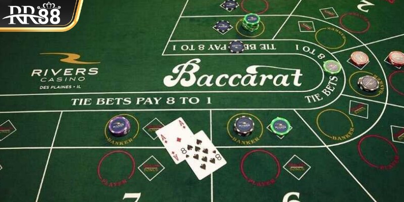 Baccarat là một trò chơi bài đối kháng giữa hai bên nhà cái và nhà con